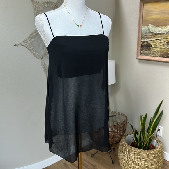 Free people intimately spaghetti strap sheer nighty top - Picture 1 of 8